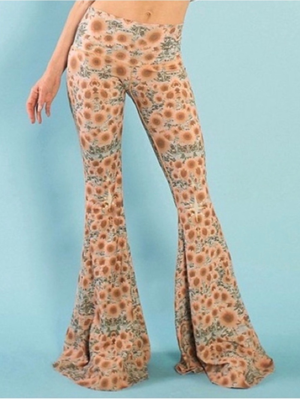 Teeki sunflower LONG bell bottom